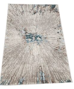 Quality Persian Rugs - Brown Modern Design Carpet 110x160cm
