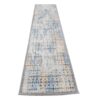 Quality Persian Rugs - Gorgeous Grey n Blue Carpet Runner 300x80cm