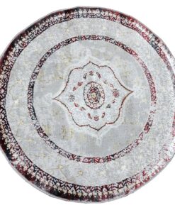 Quality Persian Rugs - Gorgeous Red and Grey Carpet 100x100cm