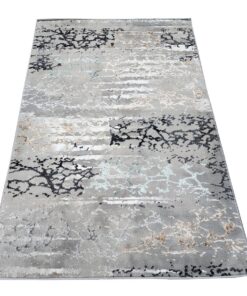 Quality Persian Rugs - Stunning Grey Black Carpet 110x160cm