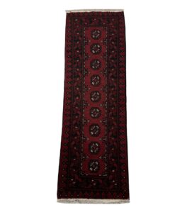 Quality Persian Rugs - Stunning Red Afghan 152x48 cm