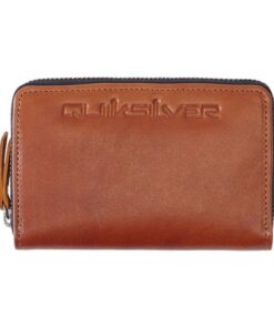 Quiksilver Zipperton Men's Wallet - Natural Leather