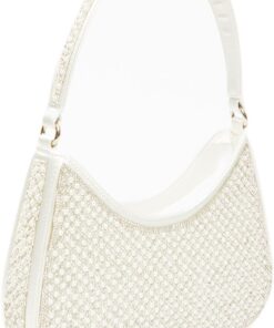 Quiz - Women White Diamante Shoulder Bag