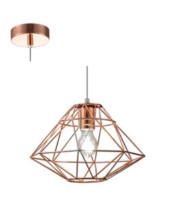 Radiant - Diamond Pendant Copper E27 -1 x 60w