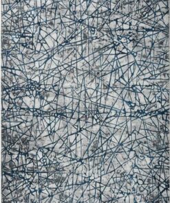 Radiant Future Abstract Blue Rug