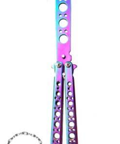 Rainbow Butterfly Knife Trainer for Beginners - Practice Knife Trainer Tool