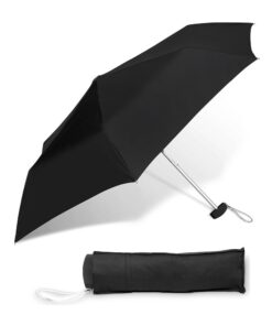 Rainbow Compact Umbrella - Black