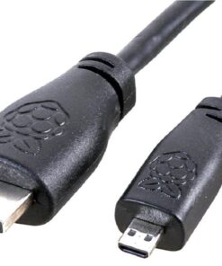 Raspberry Pi (T7733AX) Pi 4 &5 Model B HDMI Cable, Micro HDMI To HDMI, 2m