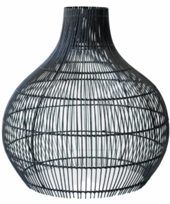 Rattan Woven Light - Black Calabash