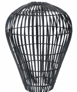 Rattan Woven Light - Black Tulip