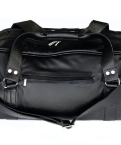 Raven Leather Duffel Bag - Black, Brown