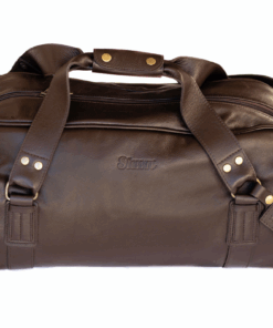 Raven Leather Duffel Bag - Brown