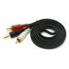 Raz Tech 1.5M Aux Audio Jack to Audio RCA Cable - 1.5 Meter