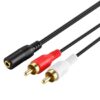 Raz Tech 3.5mm Aux Female Audio Jack to Audio RCA Cable