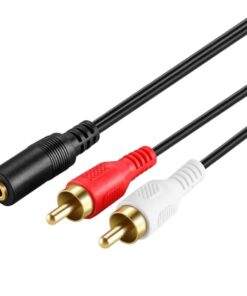 Raz Tech 3.5mm Aux Female Audio Jack to Audio RCA Cable