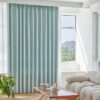 Readymade Blackout Bedroom Eyelet Curtain- Sea Blue W 300cm x H 230cm
