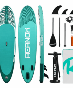 Reanox Inflatable Stand Up Paddle Adventure Board - 320x81x15cm - Green