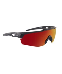 ReBound High-Performance Sports Sunglasses - MATTE BLACK with RED Lens