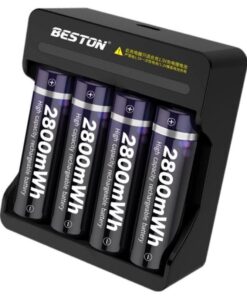 Rechargeable AA Li-ion 1.5Volt batteries & USB Charger (Not for Speedlight)