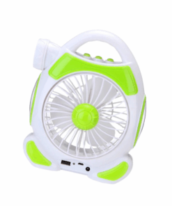 Rechargeable Desktop Fan With 5W LED And Dual COB Lights