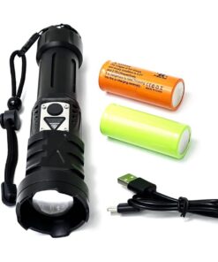 Rechargeable Flashlight Torch Aluminium 5 Modes 140 Wide Angle 13000Lumens