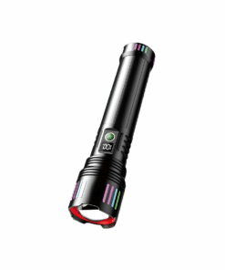 Rechargeable LED Aluminum Alloy Flashlight with Fluorescent Digital Display