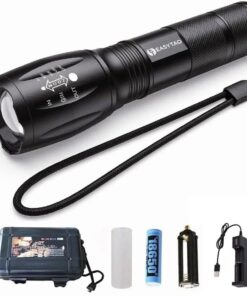 Rechargeable LED Flashlight Portable Torch Light 1600 Lumens