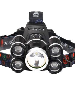Rechargeable LED Headlight Zoom Head Lamp