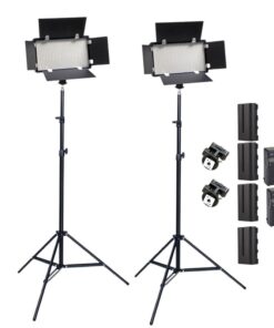 Rechargeable Video/Photo LED Light Kit â U800 + 2Pcs 3200 - 6500K