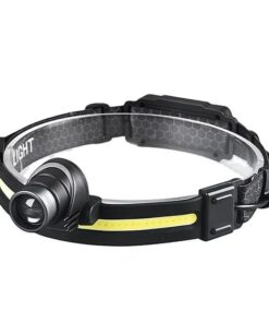 Rechargeable Zoom LED Headlamp Hand Motion Sensor Outdoor Headlamp
