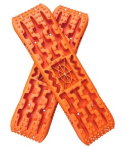 Recovery Traction Sand/Mud Tracks with Jack Base (Set Of 2) - Orange
