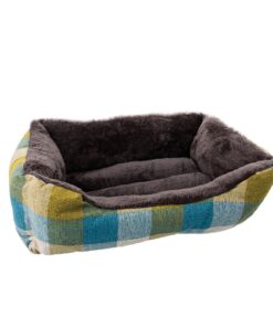 Rectangle Pet Bed with Fur - S