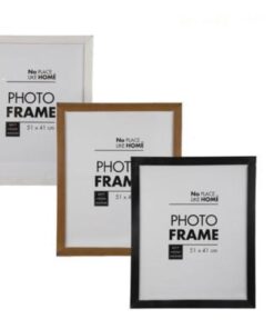Rectangular Picture Frames - Black - Brown - White - Set of 3