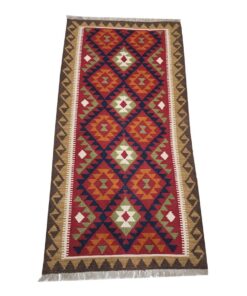 Red Afghan Handmade Kilim 200x105 cm