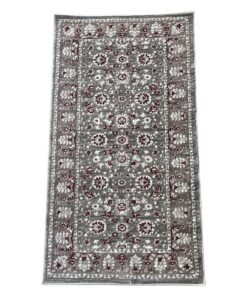 Red and Brown Bedside Runner Rug