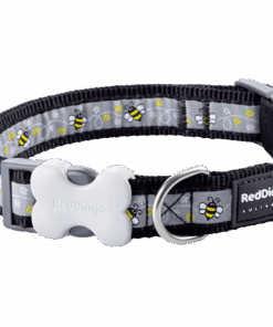 Red Dingo Design Collar - Bumble Bee Black - L