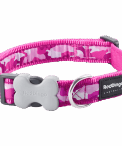 Red Dingo Design Collar - Camouflage Hot Pink - Pink - M