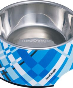Red Dingo Multi-Use 2-in-1 Feeding Bowls - Flanno - Turquoise - M