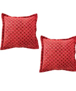 Red Dot Scatter Cushion Set of 2 (Inner Included) - 50 cm