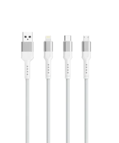 Red-E Timewarp 3-in-1 Silicon Cable 1m