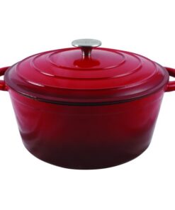 Red Enamel Casserole Pot 6L 160/031