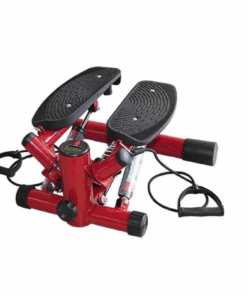 Red Fitness Stepper with Exercise Bands