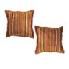 Red & Green Stripe Scatter Cushion Set of 2 (Inner Included) - 50 cm