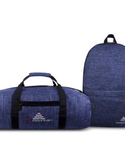 Red Mountain Edge20 - Dual Backpack & Cargo 30 - Travel/Duffel Bag Combo - Space Blue