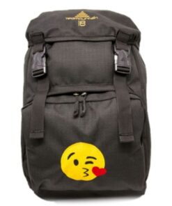 Red Mountain Graffiti 18 Kiss Emoji Backpack - Black