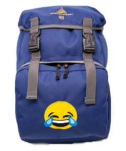 Red Mountain Graffiti 18 Laugh Emoji Backpack - Navy