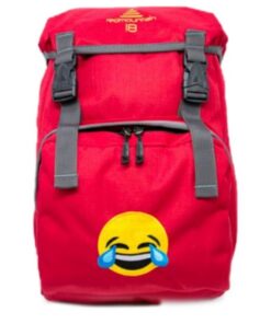 Red Mountain Graffiti 18 Laugh Emoji Backpack - Red