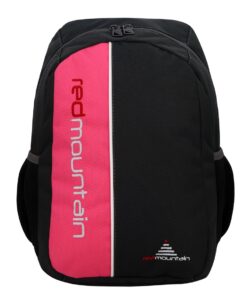 Red Mountain Subway 18 School Backpack - Gunmetal & Pink