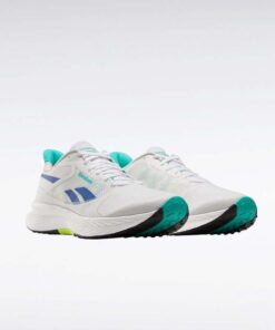 Reebok Men's Floatride Energy 6 Road Running Shoes - White/Unleashed Green/Kinetic Blue - UK 7
