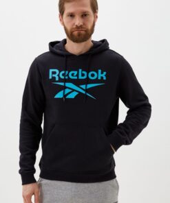 Reebok Men's Identity Big Logo Fleece Hoodie - Black - 2XL